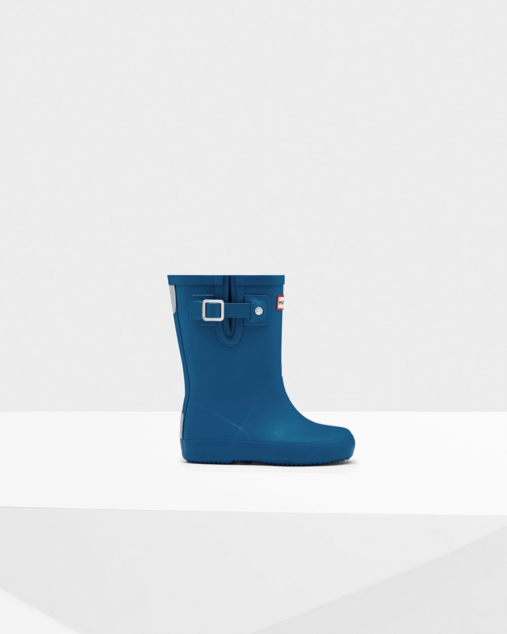 Botas de Lluvia Hunter Niños - Original First Flat Sole - Azules - WTZXRCB-41